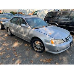 2001 ACURA 3.2TL 4 DOOR SEDAN GREY VIN#19UUA56601A801354