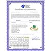 Image 2 : Genuine 1.02 ctw Emerald & Diamond Ring 14KT Yellow Gold - REF-36T9A