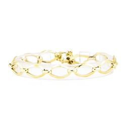 Fancy Link Bracelet - 18KT Yellow Gold