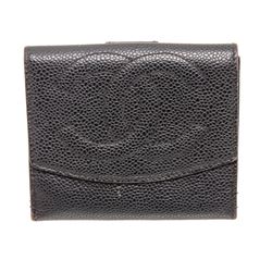 Chanel Black Caviar Timeless Compact Wallet