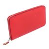 Image 1 : Hermes Orange Epsom Leather Silk'In Classic Wallet