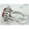 Image 4 : 3.54 CTW Ruby 18K White Gold Diamond Ring