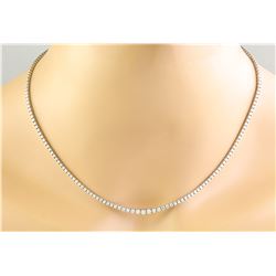 4.00 CTW 18K White Gold Diamond Necklace