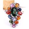 Image 1 : 4.89 CTW Natural Sapphire 18K Solid White Gold Diamond Ring