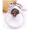Image 3 : 4.89 CTW Natural Sapphire 18K Solid White Gold Diamond Ring