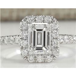1.61 CTW Natural Diamond Ring In 14k White Gold