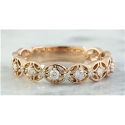 0.25 CTW 18K Rose Gold Diamond Ring
