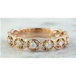 0.25 CTW 18K Rose Gold Diamond Ring