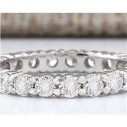 2.00 CTW Natural Diamond Ring In 18K White Gold