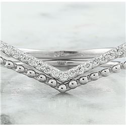 0.20 CTW Diamond 18K White Gold Ring