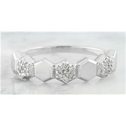 0.10 CTW Diamond 18K White Gold Ring