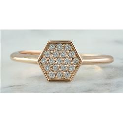 0.22 CTW 14K Rose Gold Diamond Ring