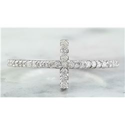 0.30 CTW 18K White Gold Diamond Ring