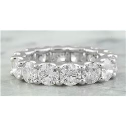 6.30 CTW Diamond 18K White Gold Ring