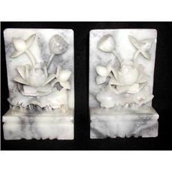 Pair Marble Bookends #1128396