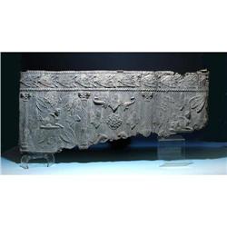 Superb Ancient Roman Lead Sarcophagus Panel #1140271