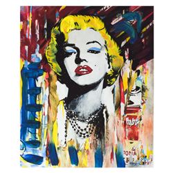 Nastya Rovenskaya- Mixed Media "Marilyn Monroe II"