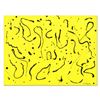 Image 1 : Tom Pergola, "Black and Yellow" Original Acrylic Painting on Gallery Wrapped Canvas, Hand Signed wit