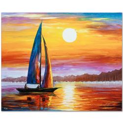 Leonid Afremov (1955-2019)  Lovely Solitude  Limited Edition Giclee on Canvas, Numbered and Signed. 