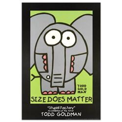 "Size Does Matter" Fine Art Litho Poster (24" x 36") by Renowned Pop Artist Todd Goldman.