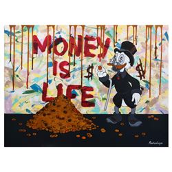 Nastya Rovenskaya- Mixed Media "Money is Life"