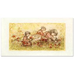  Natures Caress  Limited Edition Lithograph by Edna Hibel (1917-2014), Numbered and Hand Signed with