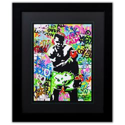 Nastya Rovenskaya- Original Mixed Media on Paper "Muhammad Ali"