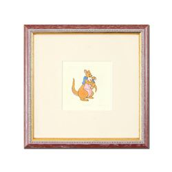 "Kanga" Framed Limited Edition Etching with Hand-Tinted Color and Numbered.