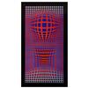 Image 1 : Victor Vasarely (1908-1997), "VP-RB" Heliogravure Print, Titled Inverso.