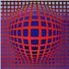Image 2 : Victor Vasarely (1908-1997), "VP-RB" Heliogravure Print, Titled Inverso.