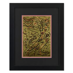 Neal Doty (1941-2016), Framed One-of-a-Kind Mixed Media on Foil, Hand Signed with Certificate of Aut