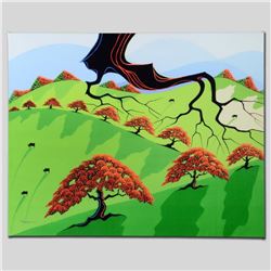 "Fall Fields" Limited Edition Giclee on Canvas by Larissa Holt, Numbered and Signed. This piece come