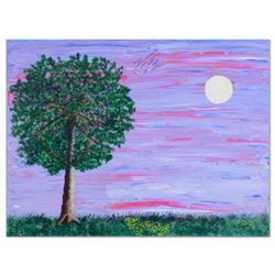 Tom Pergola, "Lone Tree" Original Acrylic Painting on Gallery Wrapped Canvas, Hand Signed with Certi