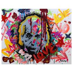 Nastya Rovenskaya- Mixed Media "Einstein is Right Again"