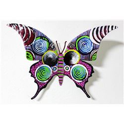 Patricia Govezensky- Original Painting on Cutout Steel "Butterfly CXC"