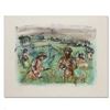 Image 1 : "Fields Near Chartres" Limited Edition Lithograph by Edna Hibel (1917-2014), Numbered and Hand Signe