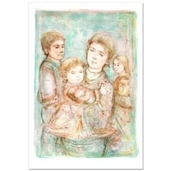 "Portrait of a Family" Limited Edition Lithograph (28" x 40.5") by Edna Hibel (1917-2014), Numbered 