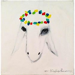 Menashe Kadishman- Original Oil on Canvas "Untitled"