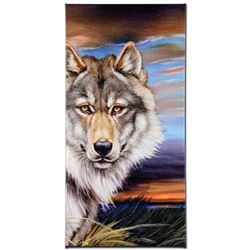 "Wolf" Limited Edition Giclee on Canvas by Martin Katon, Numbered and Hand Signed. This piece comes 