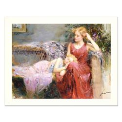 Pino (1939-2010) "A Mother's Love" Limited Edition Giclee. Numbered and Hand Signed; Certificate of 