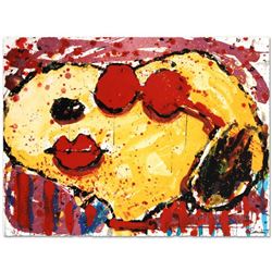 "Very Cool Dog Lips in Brentwood" Limited Edition Hand Pulled Original Lithograph by Renowned Charle