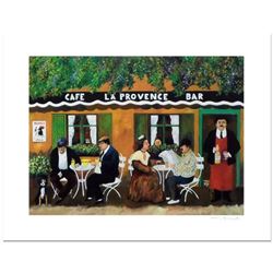 Guy Buffet, "Cafe La Provence" Limited Edition Serigraph; Numbered and Hand Signed with Certificate 