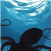 Image 2 : Wyland -"Octopus" Framed Original Watercolor Painting, Hand Signed with Certificate of Authenticity.