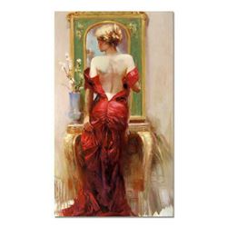 Pino (1939-2010), "Elegant Seduction" Artist Embellished Limited Edition on Canvas (24" x 40"), PP N