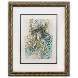 Salvador Dali- Original Color Woodcut on B.F.K. Rives Paper "Paradise 17"