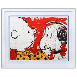 Tom Everhart- Hand Pulled Original Lithograph "Doggie Dearest"