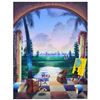 Image 1 : Ferjo, "Paradise Outside the City" Original Painting on Canvas, Hand Signed with Letter of Authentic