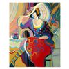 Image 1 : Isaac Maimon, "Elle" Original Acrylic Painting, Hand Signed with Certificate of Authenticity.