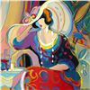 Image 2 : Isaac Maimon, "Elle" Original Acrylic Painting, Hand Signed with Certificate of Authenticity.