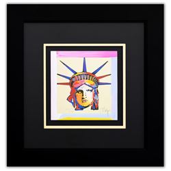 Peter Max- Original Lithograph  Liberty Head XV (Mini) 